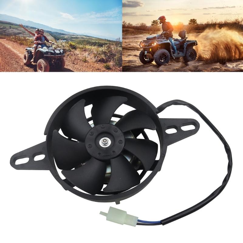 Powerful 3500RPM Motorcycle Radiator Fan With 12V 3500RPM For ATV Dirt Bikes 150cc To 250cc Improves Cooling System
