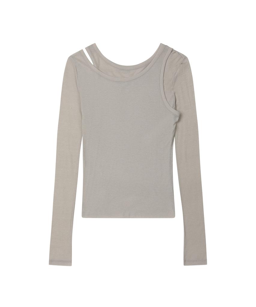 DEINET Layered Long Sleeve In Gray