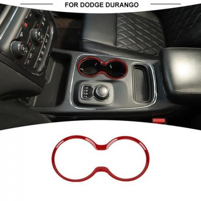 Para Dodge Durango 2011+ Vermelho Central Câmbio Porta Copos Moldura de Cobertura