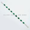 Malachite Bracelet, 925 Sterling Silver Bracelet, Handmade Bracelet, Wedding Bracelet, Gift for Her, Green Gemstone Bracelet