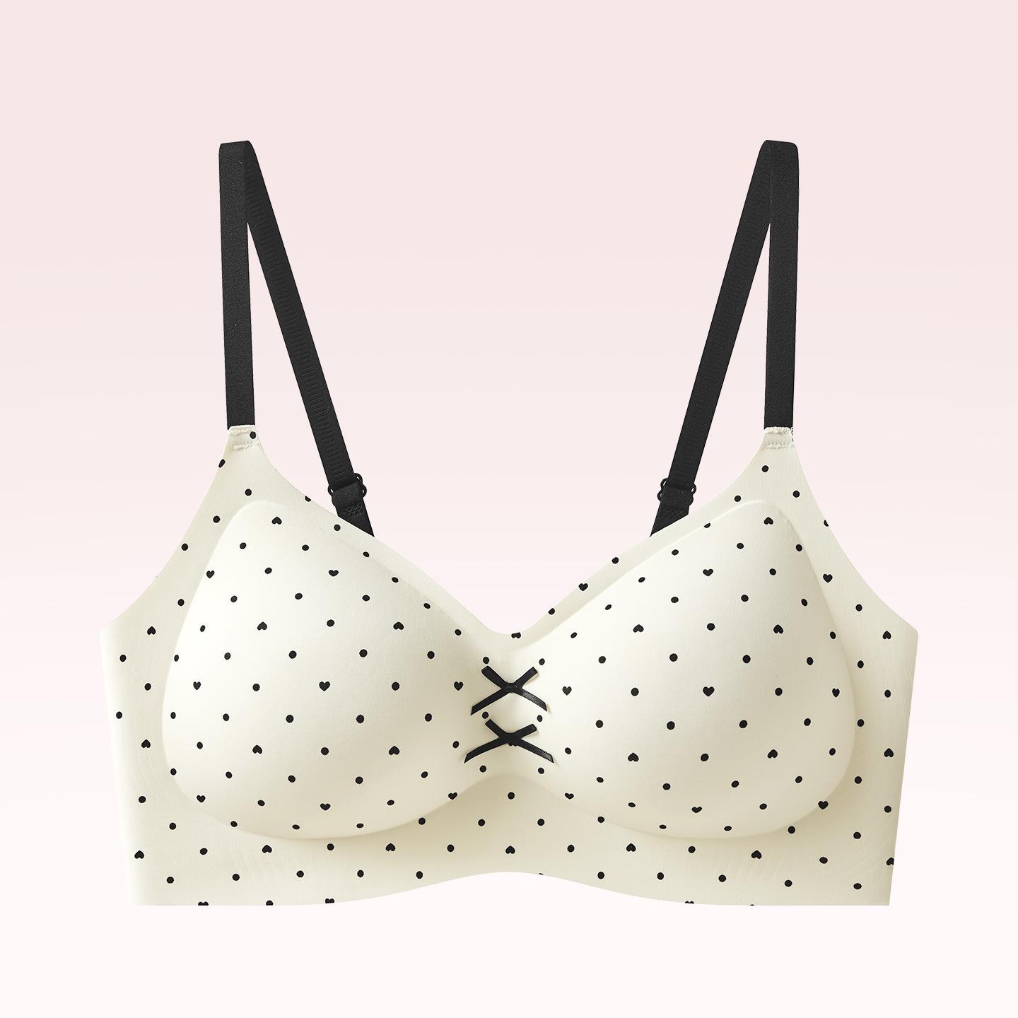 Pure Desire Youthful Floral Print Soft Support Seamless Wire-Free Bra L