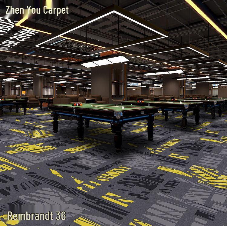 Fire-Resistant, Durable, Colorfast Billiard Room Nylon Carpet 650g