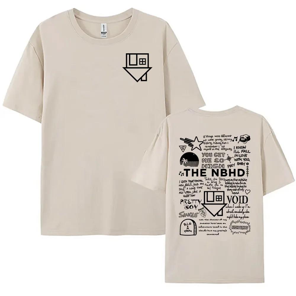 Unisex The Neighborhood NBHD Band Printing T-shirt High Quality Women Tshirts Ropa Mujer Casual Short Sleeve Tee-shirt Women