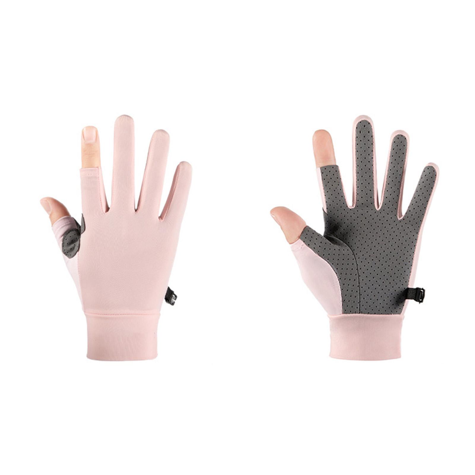 

Летние перчатки для велоспорта из ледяного шелка, 2 пальца без пальцев, спортивные перчатки для мужчин и женщин, для велоспорта, тренировок, занятий в спортзале