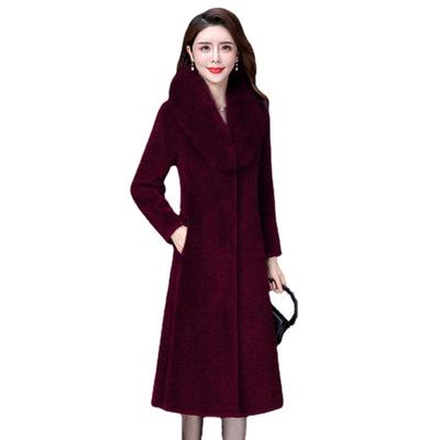 Modischer Winter-Langwollmantel für Mütter, elegante Damen-Overcoat-Jacke
