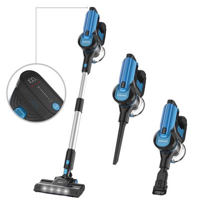 TASVAC S8 Blue Cordless Stick Vacuum Cleaner with LED Display and Soft Roller Brush