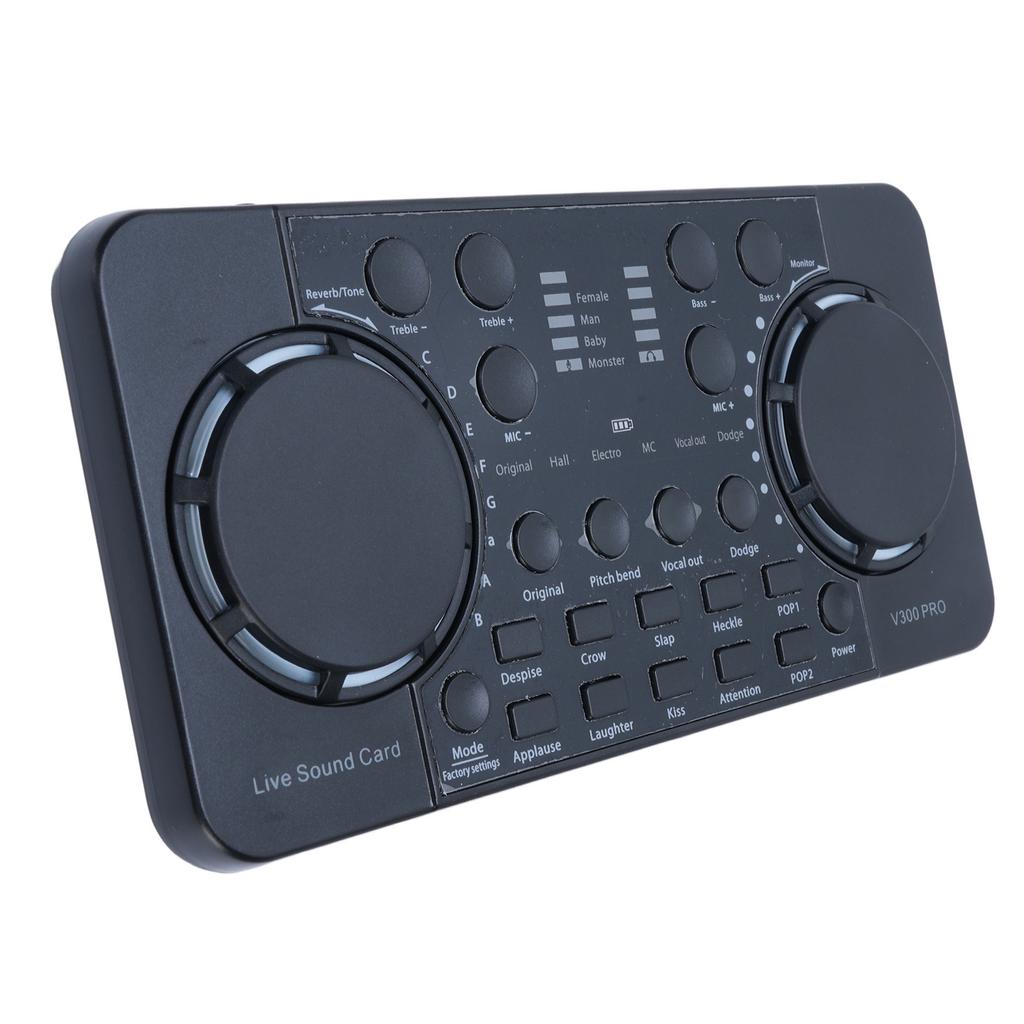 Live Sound Card Mixer Bluetooth 4.0 Noise Reduction Live Broadcast Sound Card for Phone PC