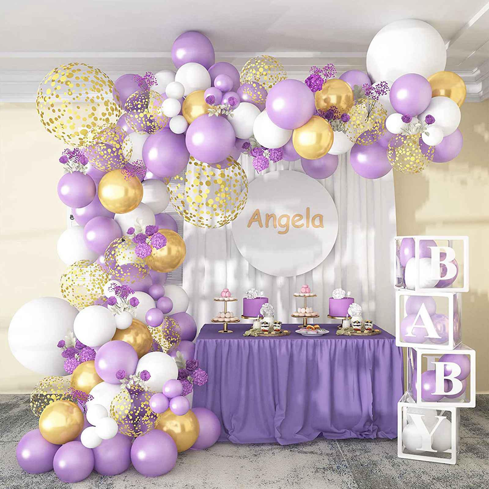 Butterfly Birthday Balloon Chain Set for Party, Wedding, and Bridal Room Decor.