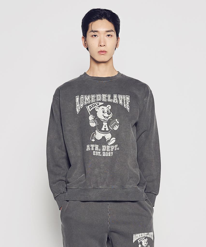 ACME DE LA VIE Rock And Roll Ac Bear Pigment Sweatshirt (2 Color)