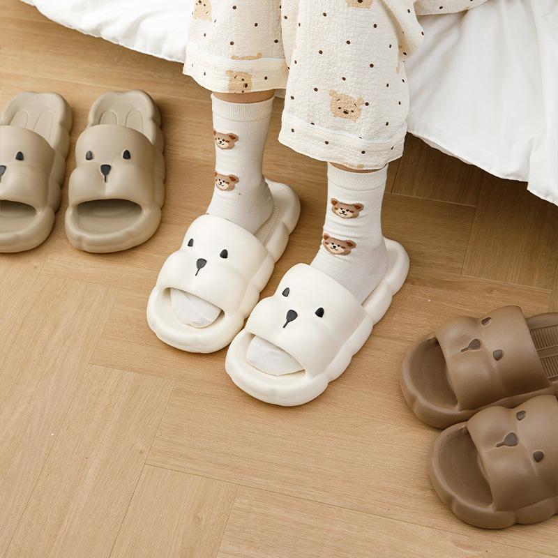 Soft cotton cute slippers women's summer indoor home non-slip bathroom bath thick bottom eva cool slippers women