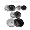 1 Set Gas Burner Flame Cap With Lid Plus 5 Stove Handles Cooker Hat for Home Cooking Oven Utility
