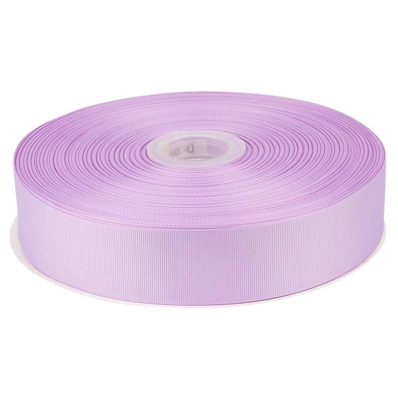 

[Tekdeere]Width 38mm solid light orchid grosgrain ribbon, perfect for gift wrapping, sewing, hair accessories, wedding decoration - 91m/roll