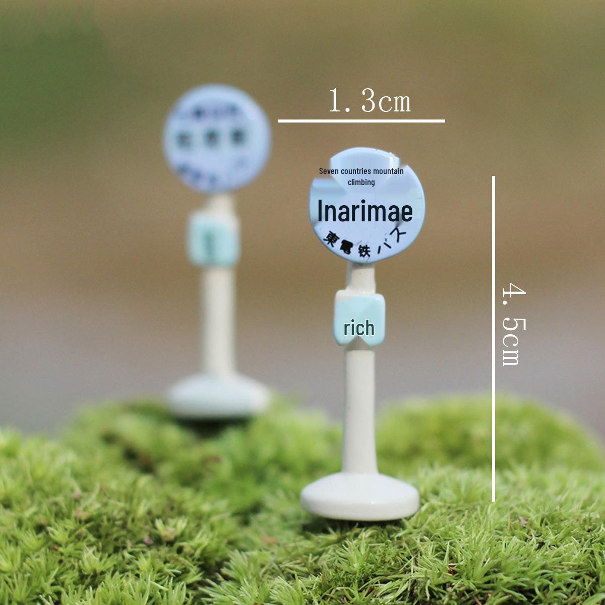 

Мох Микроландшафтная Декорация: Рыбалка Лотос Лист, Зонтик, Котенок и Знак Станции Смола Орнамент Набор для DIY (Три стиля)