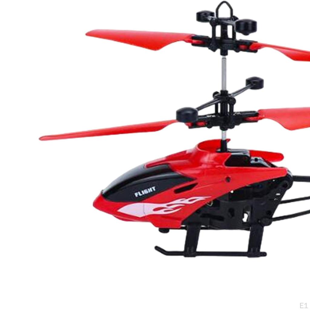 Flying Plane Toy Helicopter, Desktop Decoration with Light, Gesture Helicopter