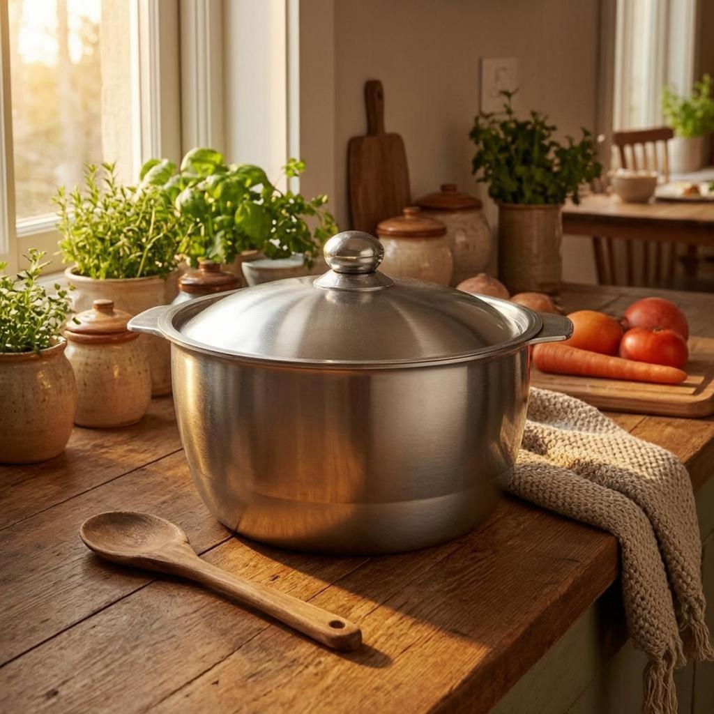 Thick Aluminum Pot Thickened Deep Smooth surface Traditional Caldero for Boiling,