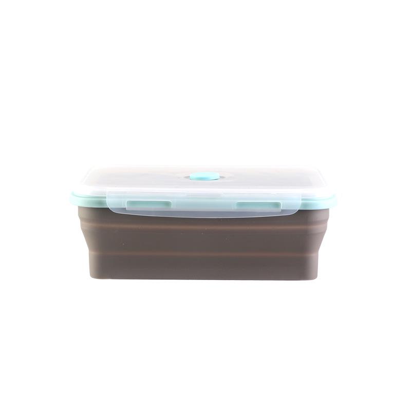 Foldable Silicone Lunch Box Set of 5 - Microwave & Portable Food Containers