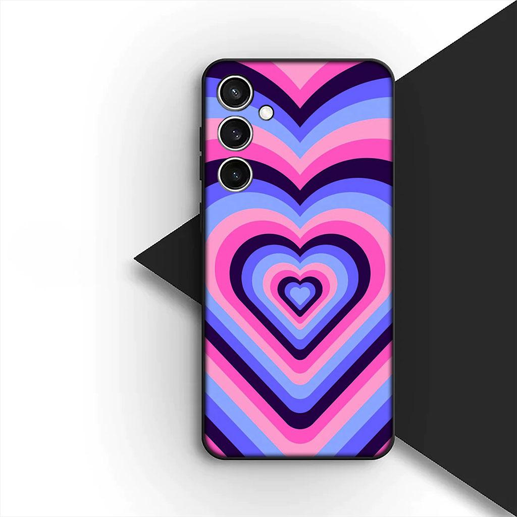 Phone Cover for Xiaomi Redmi Note 14 13 Pro Plus ProPlus 14C 13c Pro+ 5G Soft Silicone Case Star Dark Red Heart Love