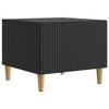 Coffee Table with Drawers Black 49 X 50 X 40 Cm Particleboard