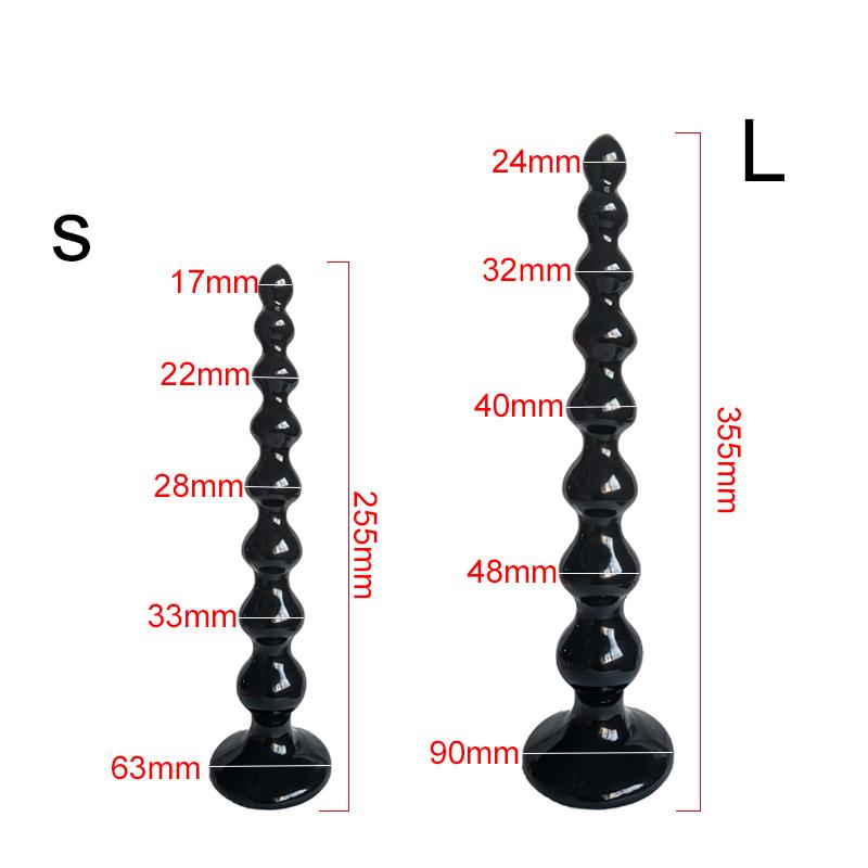 Long Silicone Pull Bead Penetration Anal Pussy Expansion Ass Plug Long Dildo G Spot Stimulation Female Orgasm Adult 18+ Sex Toys
