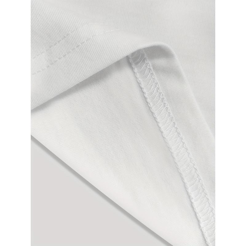 Europäische Größe Damen Blumen Kurzarm Farbe Lotusdruck Rundhals Lässiger Stil Sommer T-Shirt Mode Pendler Urlaub Täglich Alleskönner