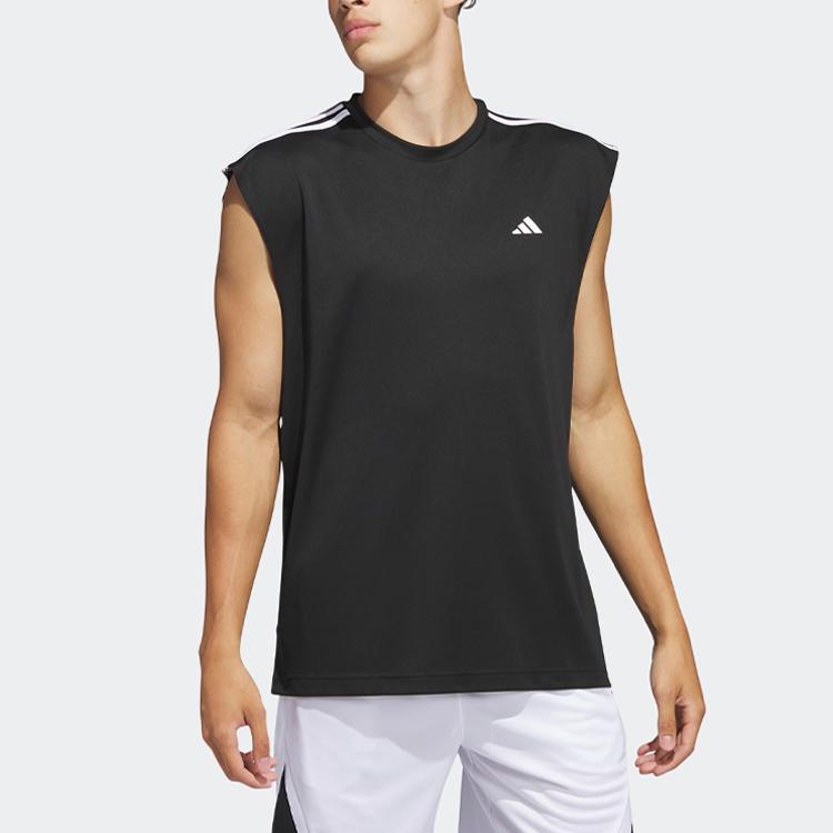 New Adidas Tank Tops Men Black IC2464