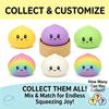 Cute 5.5cm Mini Steamed Bun Dumpling Squishy Surprise Toy Trendy Mochi Fidget Sensory Collectible Desk Toys Kids Birthday Gift