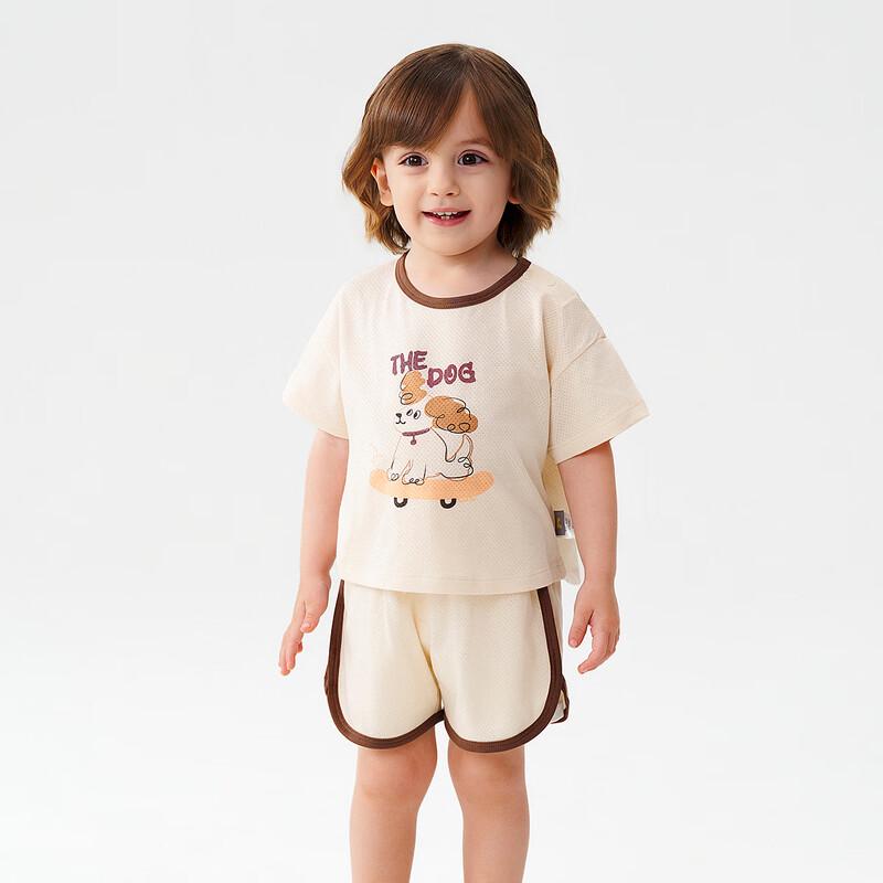 TONGTAI Infant Summer Mesh Short Sleeve Top & Shorts Set