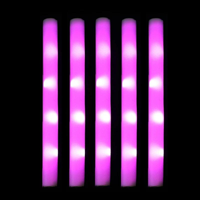 30/1Pcs Glow Sticks Bulk-LED Foam Glow In The Dark Luminous Flashing Cheer Sticks Birthday Bar Wedding Concert Party Supplies