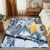 1PC Custom Name Winter Snowy Owls Pair Theme Floor Mat Ideal for Living Room, Game Rooms, Office, Bedroom,Floor Mat Playful Design