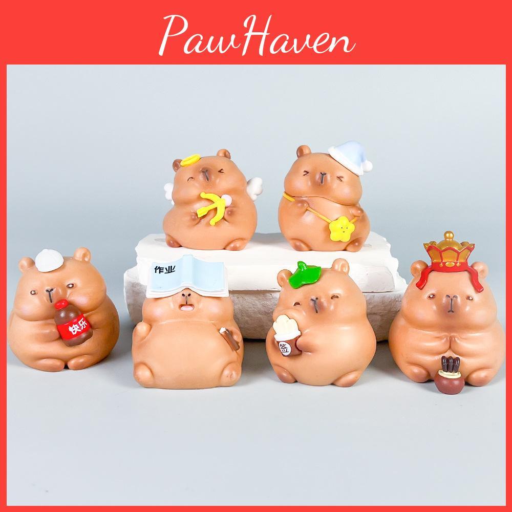Capybara Cartoon Pvc Action Figures Model Toys Desktop Decoration Gifts Kids