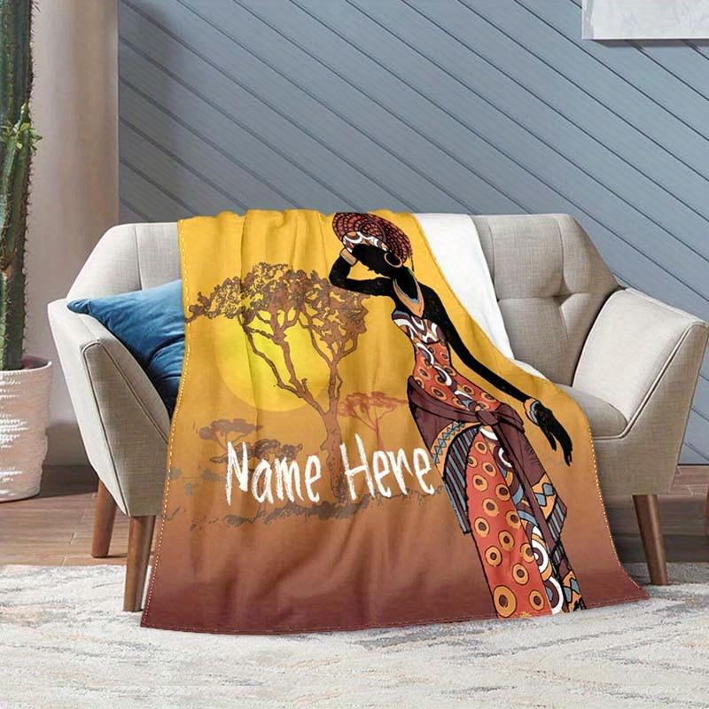 Africa Customize Your Name Blanket Warm Comfortable And Soft Blankets Are Suitable For Home Lunch Break Blanket Office Sofa Sofa Gift To Relatives And