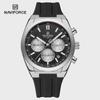 Waterproof Sport Watches for Men Multi-function Chronograph Wrist Watch Male Luxury Silica Band Quartz Clock