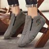 2024 Leder wasserdichte Low-Top-Freizeitschuhe Board-Schuhe Herrenschuhe im Hong Kong-Stil
