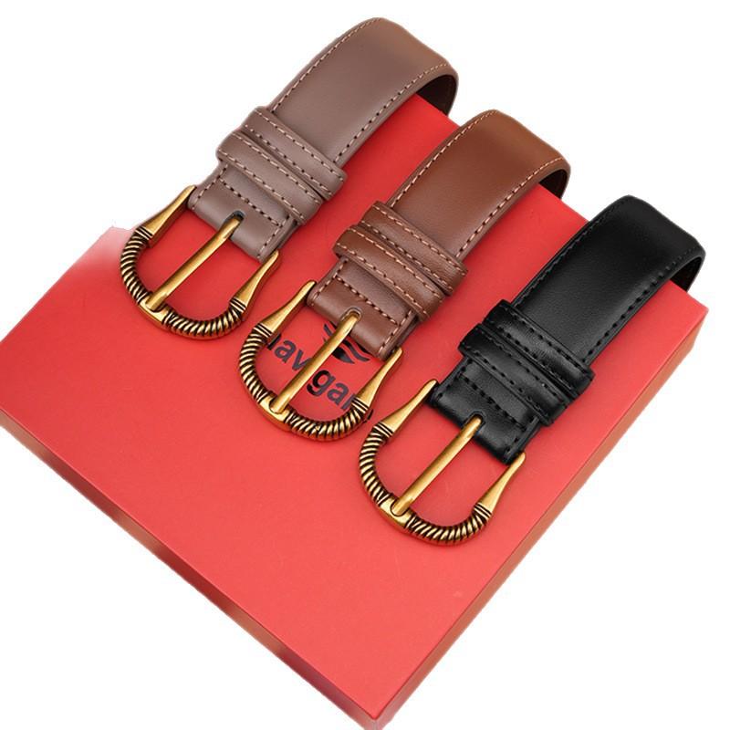 Women's Belt Korean Versatile Jeans Genuine Leather Belt Fashion Decoration Skirt Suit Thin Belt High-end Belt