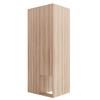 Kleiderschrank 70 × 55 × 175 cm, Mehrere Fachböden, Großer Kleiderstangenbereich, Holzfarbe