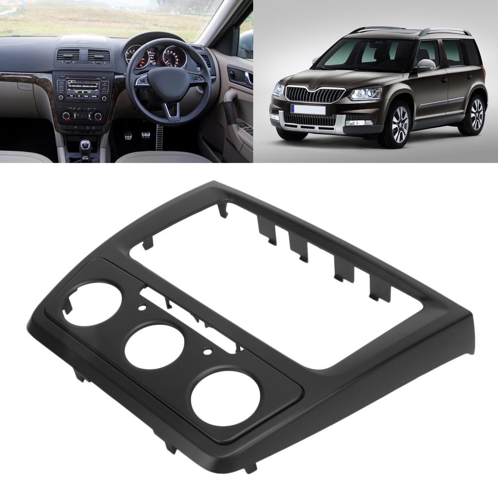 2Din Central Control CD Radio Fascia Dash Panel Interior Modification Replacement for Yeti 2014
