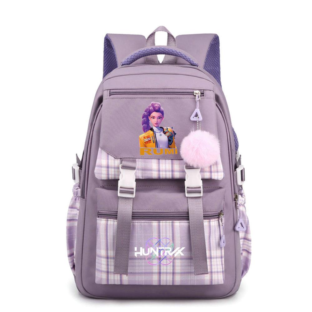 KPop Demon Hunters Everyday Backpack Printe Field Sport School Tote Capacity Outing Laptop Rucksack Gender-neutral Sling Backpack Casual