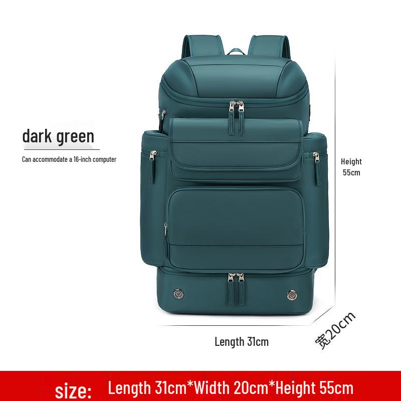 Men’s Large Capacity Sports Travel Backpack: Lightweight, Wet/Dry Separation, Business Trip & School Computer Bag