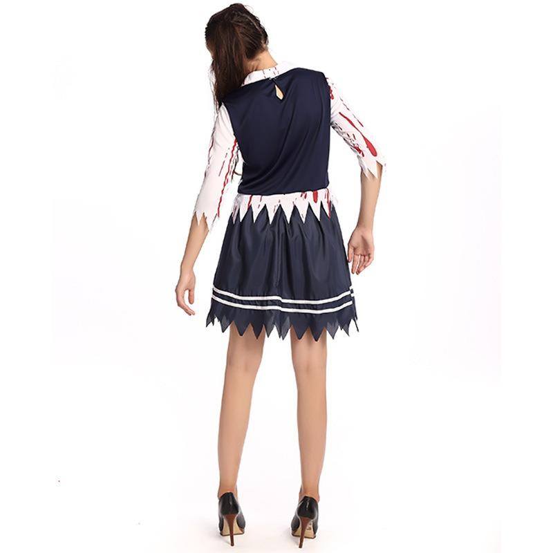 Halloween zombie costume schoolgirl cosplay costume horror zombie suit