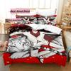 Hololive Vox Akuma Bedding Set Duvet Cover Sheet Printed Bed Set Pillowcase Bed Full Queen King Size Comforter Bedroom