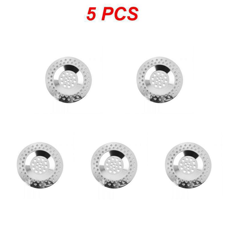 1~10PCS 7.5cm Bathtub Hair Catcher Stopper Stainless Steel Shower Drain Hole Filter Trap Kitchen Metal Sink Strainer Floor Drain