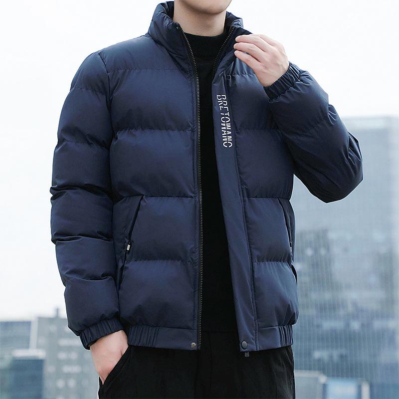 Cotton Stand Collar Versatile Plush Thickened Jacket Cotton Jacket Men's Large Size Loose Jacket