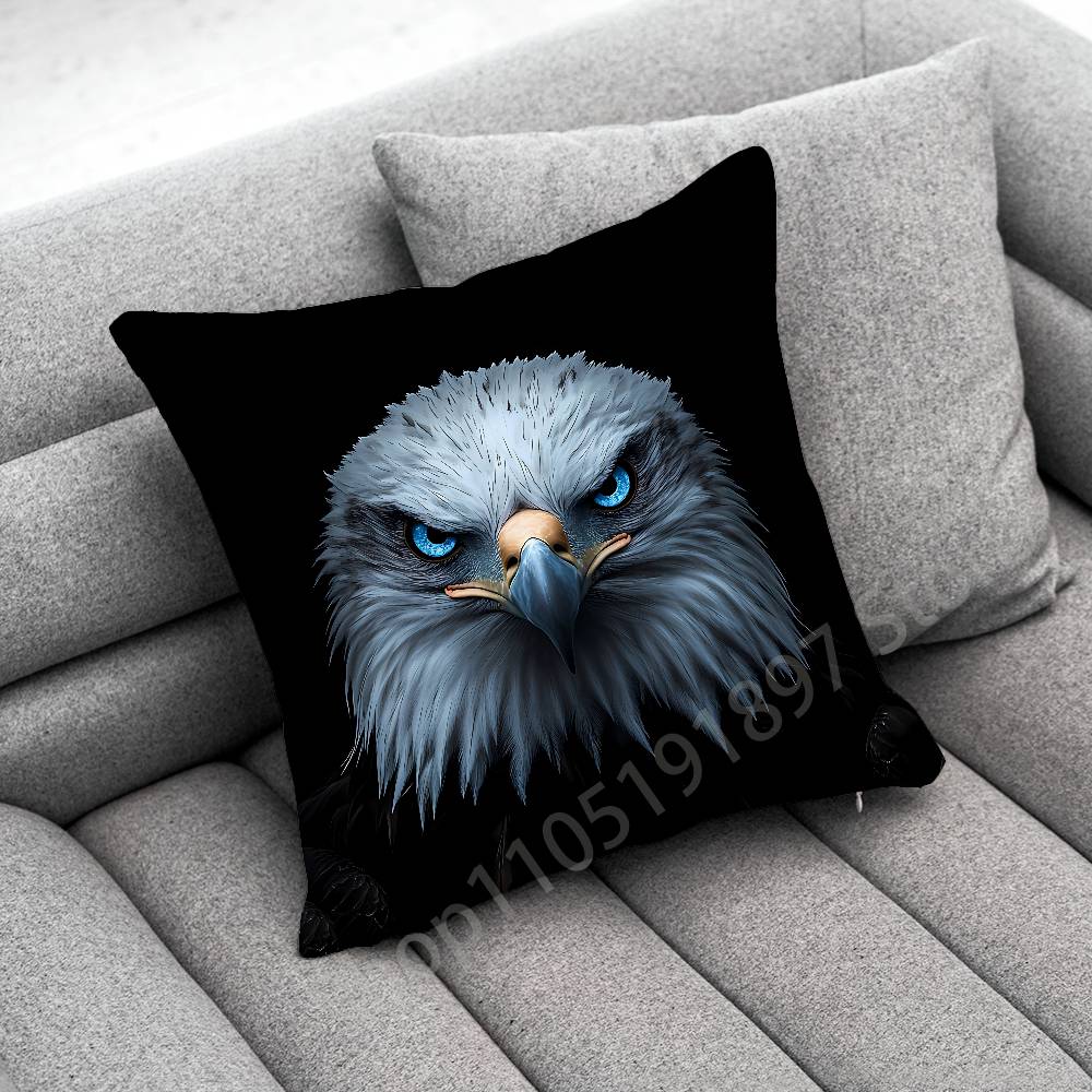Federa per Cuscino Decorativo con Aquila Falco Uccello per Cuscini Quadrati da 50cm 40cm 55cm 45cm 30cm Copricuscino per Camera da Letto