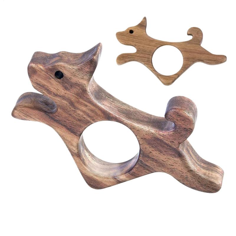 Cute Wooden Book Page Holder Marking Sign Handmade Thumb Wood Book Holder Cat Dog Shape Pages Guide Marker