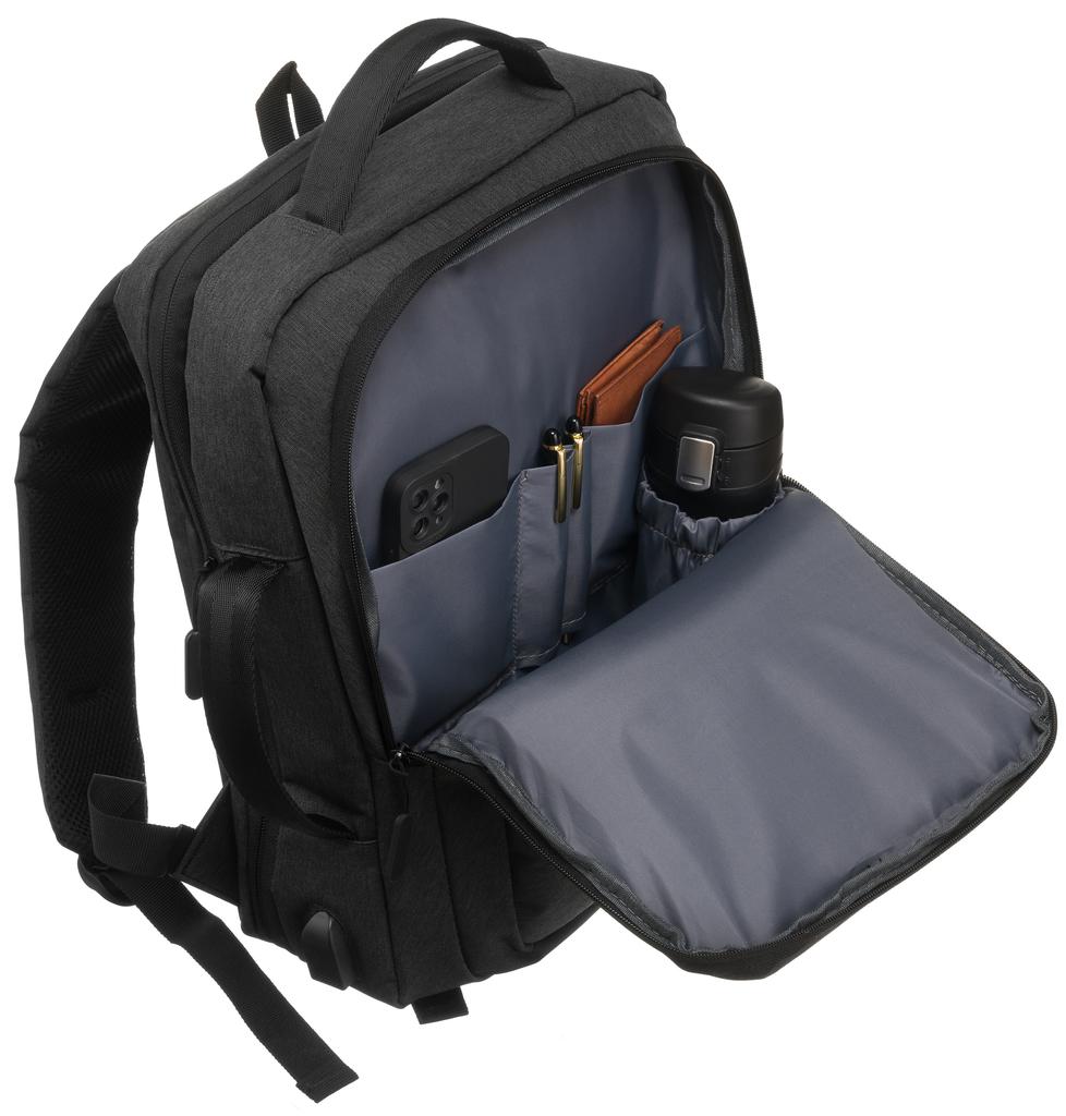 Travel Backpack with Laptop Space and USB Port - Peterson