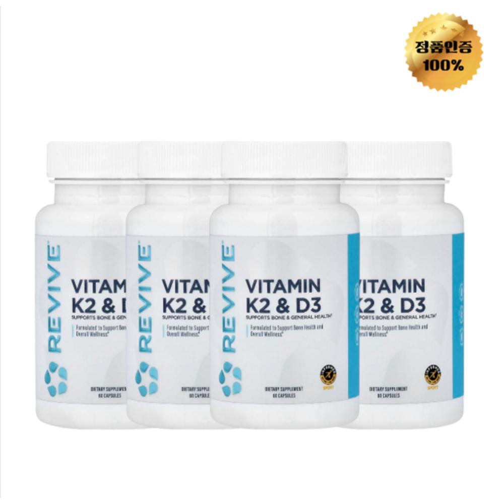 Revive Vitamin K2 D3 Capsules 60 Tablets (4 pcs)