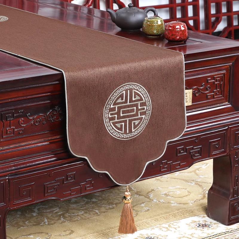Proud Rose Novo Estilo Chinês Sala de Estar Simples Caminho de Mesa Mesa de Chá Bandeira Cobertura de Armário de TV Toalha de Mesa Decorações de Casamento