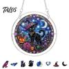 Talos Halloween Acrylic Puzzle Suncatcher, 7.87 Inch Sun Catcher Window Hanging Ornament, Ideal for Gifting and Home Decor