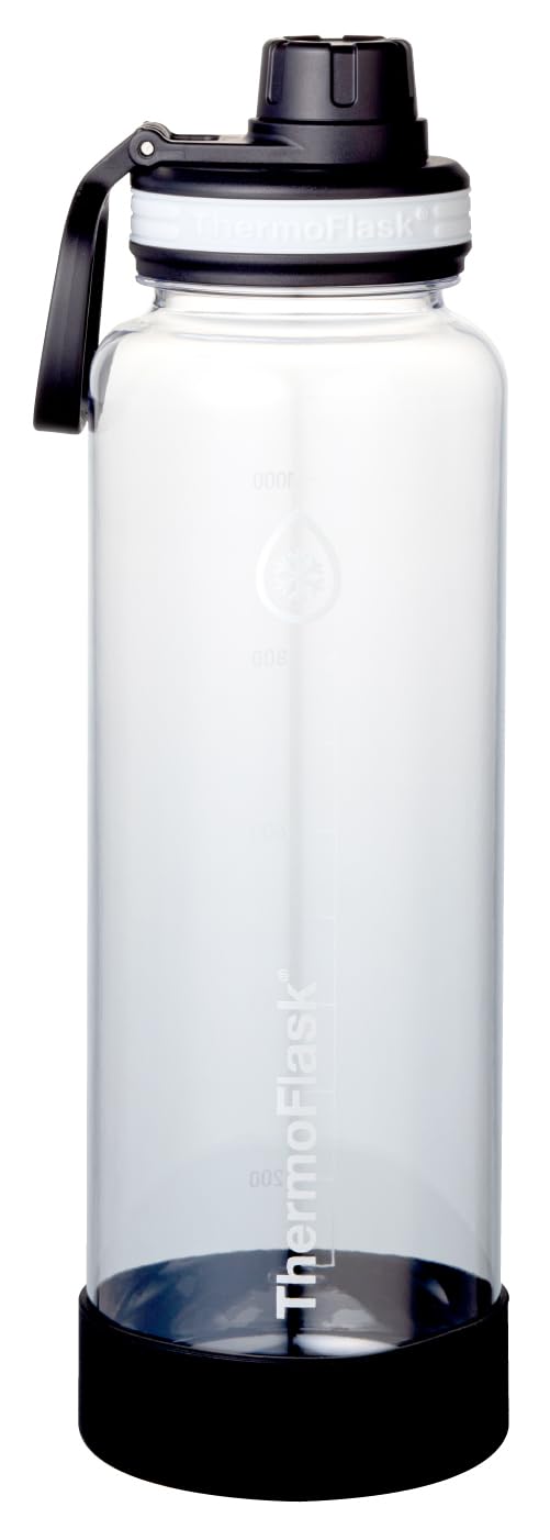 

[Takeya Official] Thermoflask Clear Bottle (1.17L, Clear) Stylish, Lightweight, Direct-Drink Clear Bottle by Takeya