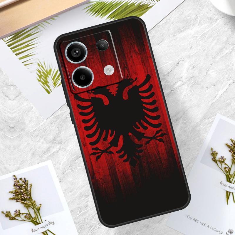 Albania Flag Eagle Case For Xiaomi Redmi Note 14 13 12 11 10 9 15 Pro Plus Redmi 15 10C 12C 13C 14C 15C Cover
